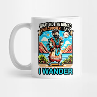 Wandering Wisdom: The Nomad Philosopher's Quip Mug